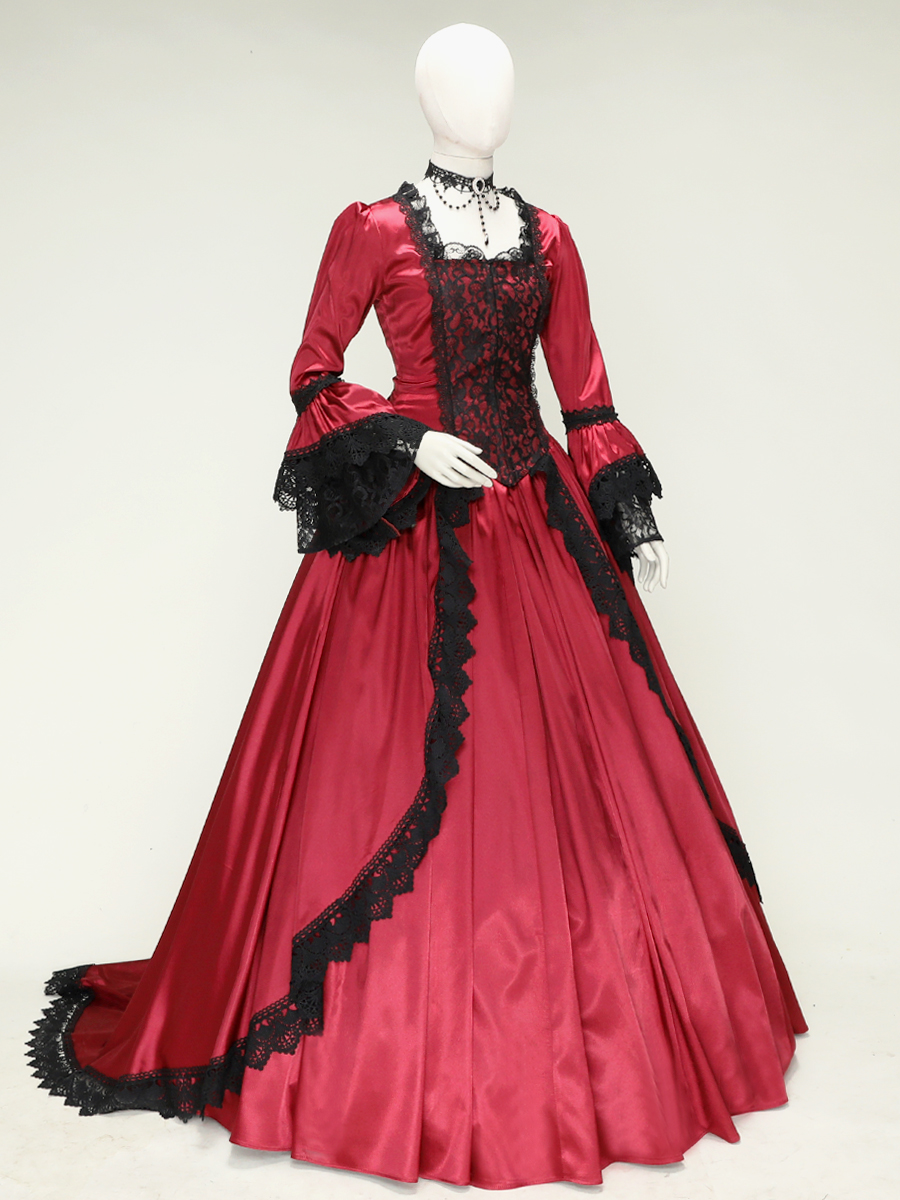 Renaissance Georgian Marie Antoinette Fantasy Masquerade Gown Gothic ...